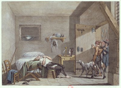 The Death of Condorcet in prison on 28th March, 1794 by Alexandre Evariste Fragonard